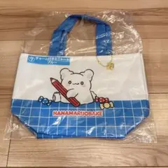 はなまるおばけ くじ ⑦チャーム付きミニトート ブルー