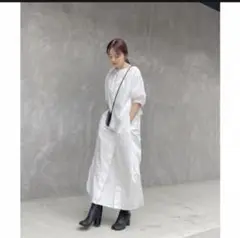 (AgAwd) Gather Shirt Dress