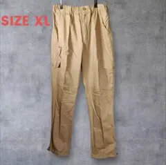 新品未使用 ​アウトドア ワークパンツ メンズ カーゴパンツ XL ベージュ