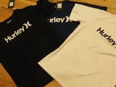【新品未使用3枚セット】Hurley ロゴ Tシャツ M 白 黒 ネイビー