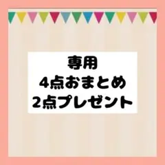 専用✨️④点おまとめ　2点プレゼント