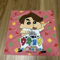 ソフトバンクホークス　クレヨンしんちゃん　ラリータオル　周東右京　ウキョウ