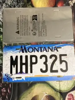 モンタナ州ナンバープレート MHP 325 外国ナンバー