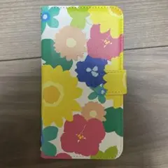iPhone13用手帳型携帯カバー 花柄