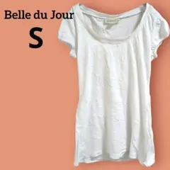 Belle du Jour【S】ホワイト Tシャツ 白 シャツ シンプル