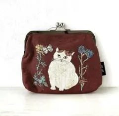 松尾ミユキ　Mini purse　がま口　Momo　猫　ねこ　ネコ　がまぐち