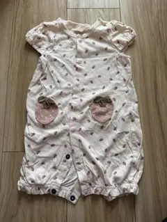 petit main いちご柄ロンパース　50〜70cm
