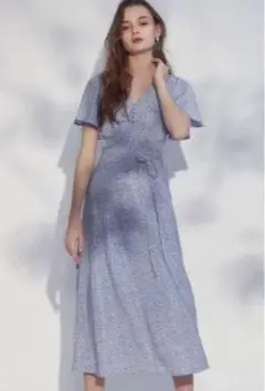 MERCURYDUO 花柄半袖ひざ丈ワンピース M