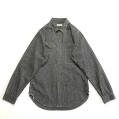 HELLER'S CAFE ワークシャツ　シャンブレー　チンストラップ HELLER'S CAFE ワークシャツ シャンブレー チンストラップ マチ