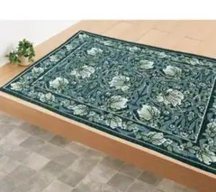 シェニール玄関マット　ダークグリーン　50×80cm