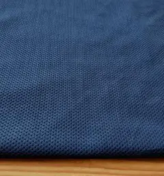 メッシュ生地　ニット生地　伸縮あり　紺色　未使用品