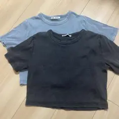 ZARA クロップドTシャツ 2枚セット
