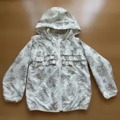 花柄フリル付き軽量ジャケット　プティマイン