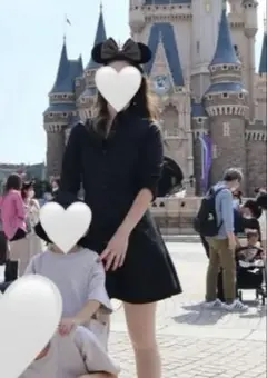 黒のシャツワンピース 長袖