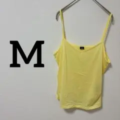 キャミソール 【M】ビスチェ イエロー ポリエステル トップス 海外古着