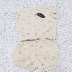 ☆未使用☆ しまむら セットアップ 虹柄 ドット柄 2セット 上下セット