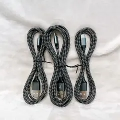 USB Type C ケーブル 【3本セット 1m/1m/2m】 高速充電