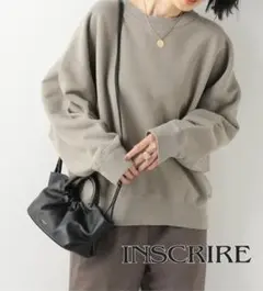 INSCRIRE クルーネックスウェット アンスクリア