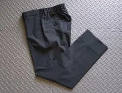 【美品】green label relaxing イージースラックスパンツ 灰M