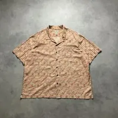 90s L.L.Bean 開襟 オープンカラー ボックス 短丈 ワイド シャツ