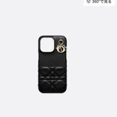 美品!! ディオール Dior iPhone15ProMax ケース ハート 黒 ディオール iPhone15ProMaxケース ハート LADY DIOR 黒