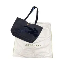 美品《Longchamp》ロンシャン トートバッグ スエード スウェード