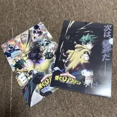 【新品】僕のヒーローアカデミア 爆豪&緑谷ピザーラ限定クリアファイル 2枚セット