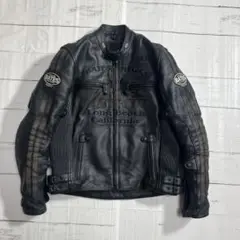 ベイツ　BATES ブラックレザーシングルライダースジャケット 36 S ベイツ BATES ブラックレザーシングルライダースジャケット 36 S