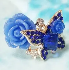 レディース アクセサリー リング 指輪 薔薇 蝶々 バラ バタフライ コスプレ