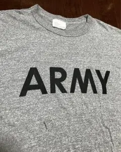 80s Champion ARMY Tシャツ L PFU 霜降り グレー杢