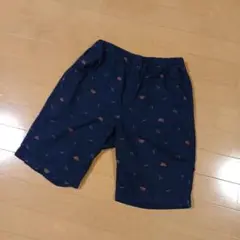 UNIQLO ネイビー柄ハーフパンツ 150
