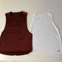 Reebok ノースリーブタンクトップ 2枚セットサイズS