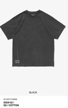 wtaps 25ss SIGN02 black M
