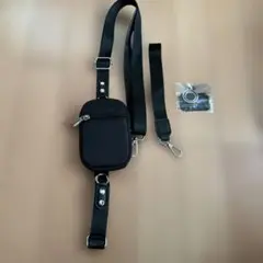 ラル様用 ブラック スマホショルダーバッグ