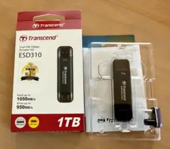 トランセンドジャパン トランセンド ポータブルSSD 1TBと変換アダプタ