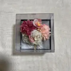 造花　ピンク　ホワイト　コサージュ