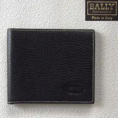 専用です　BALLY　小型　二つ折り財布　シボ革　札・カード入れ
