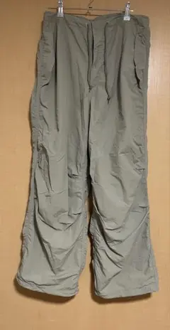 GU パラシュートパンツ ナイロンワイドパンツ メンズM