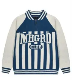 mahagrid zip ニット Lサイズ