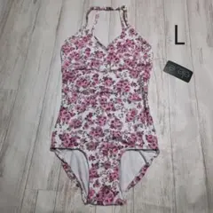 Lサイズ 花柄 エレベ レオタード バレエ