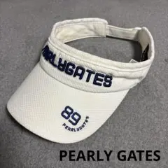 PEARLY GATES バイザー 89 ホワイト