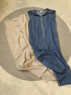 2枚SET130cm サロペット