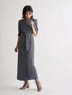 SNIDEL トレンチタイトロングワンピース0サイズ