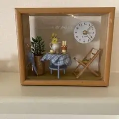 ハンドメイド ミニチュア 時計付き