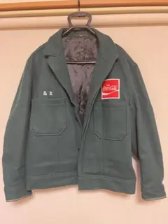 coca-cola 80s ウール ワークジャケット 非売品 Yahoo!オークション - 希少 コカコーラ ヴィンテージ 作業着