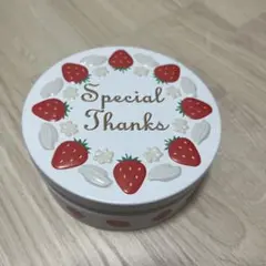 いちごデザインのチョコレート缶