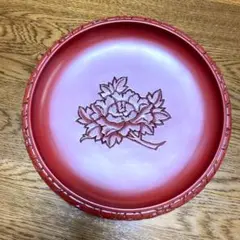 村上木彫堆朱 菓子器 新品未使用
