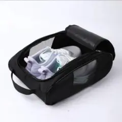 【即購入OK】 シューズバッグ メッシュ 軽量　通気性　蒸れない　出し入れ楽
