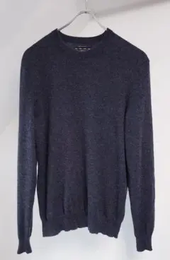 最高級カシミヤ100% 2プライ 長袖ニット ピュアカシミヤ カシミア グレー