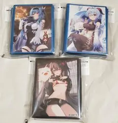 原神 スリーブセット　甘雨 エウルア 胡桃(フータオ)